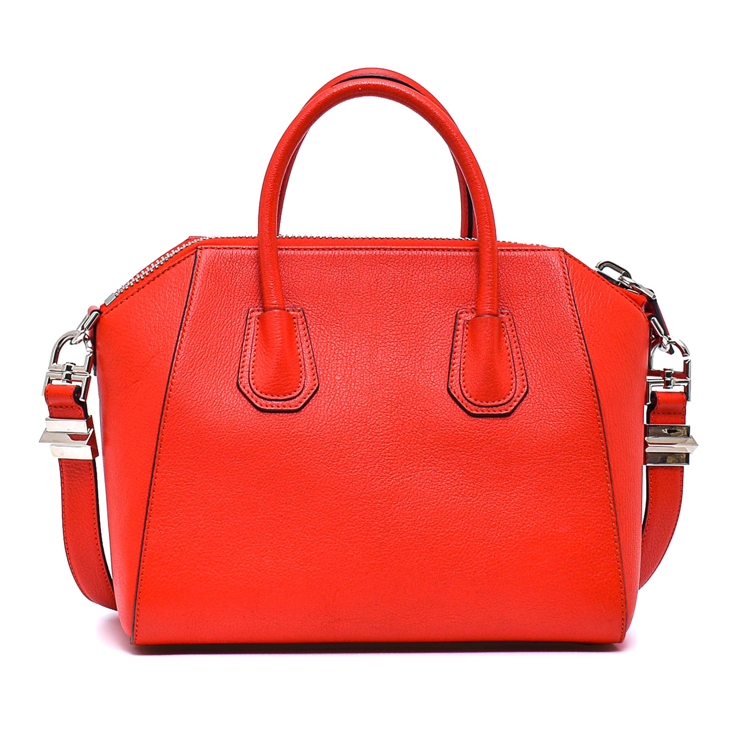 Givenchy - Red Leather Small Antigona Bag